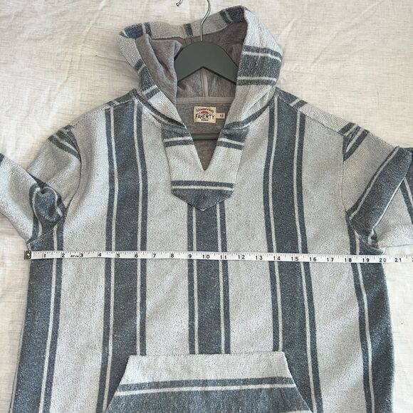 NEW Faherty Baja Beach Striped Terry Hoodie Size Small - Picture 9 of 10